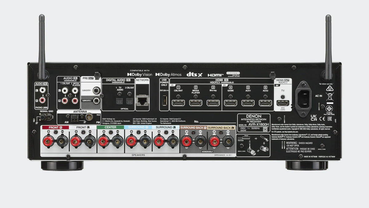 Denon AVR-X1800H - Receptor AV - Zococity.es