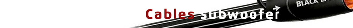 Cables subwoofer