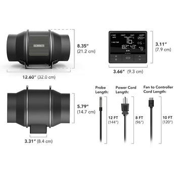 AC Infinity PRO T6 medidas