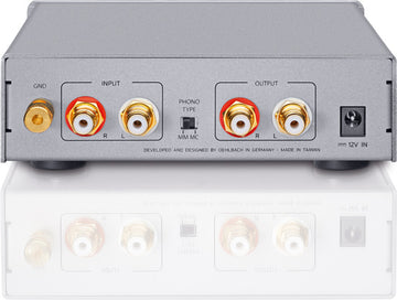 Oehlbach XXL PHONO PRE AMP ULTRA plata conexiones