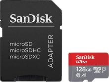 Cargar imagen en el visor de la galería, Sandisk 128GB adaptador y tarjeta
