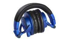 Cargar imagen en el visor de la galería, Audio-Technica ATH-M50x azul plegable
