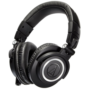 Audio-Technica ATH-M50X - Auriculares profesionales para monitor de  estudio, color negro, grado profesional, con cable