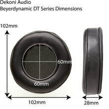 Load image into Gallery viewer, Dekoni Audio Elite Sheepskin Beyerdynamic dimensiones
