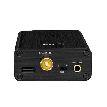 FiiO E10K conexiones frontal