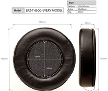 Cargar imagen en el visor de la galería, Dekoni Audio Sheepskin Fostex TH900 dimensiones
