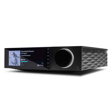 Cambridge Audio EVO 75 perfil panel negro