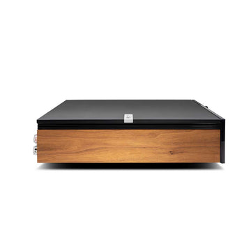 Cambridge Audio EVO 75 perfil panel marrón