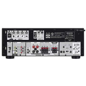Onkyo TX-SR393 trasera