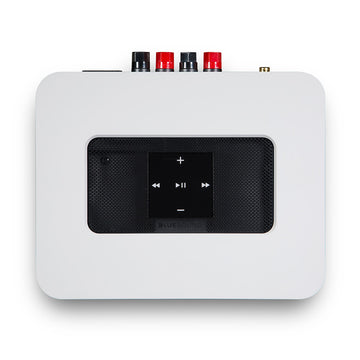 Bluesound POWERNODE 2i cenital blanco