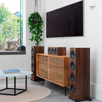 KEF Q550 editorial walnut