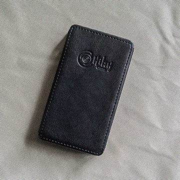 HiBy R6 PRO PU Leather Case negro frontal