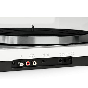 Thorens TD 201 Blanco conexiones