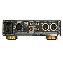 Cargar imagen en el visor de la galería, Vioelectric DAC V850 plata conexiones
