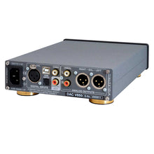 Cargar imagen en el visor de la galería, Vioelectric DAC V850 plata conexiones perfil
